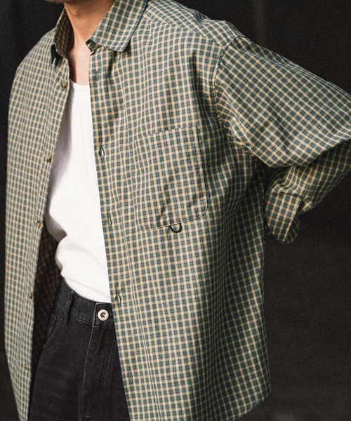 euan. セミルーズチェックシャツ（シャツ/ブラウス）｜euan.（ユアン）