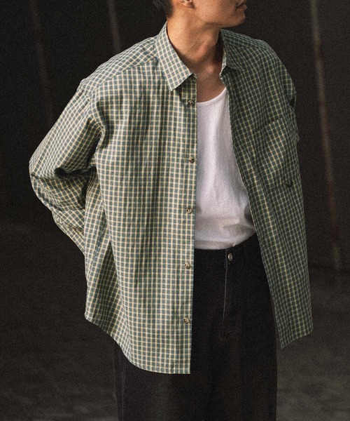 euan. セミルーズチェックシャツ（シャツ/ブラウス）｜euan.（ユアン）