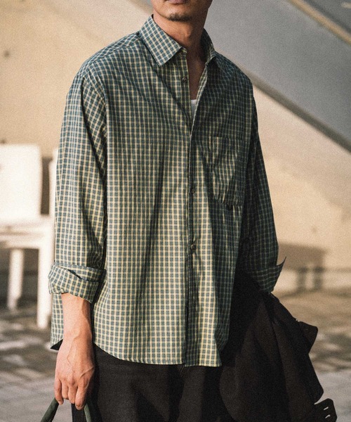 euan. セミルーズチェックシャツ（シャツ/ブラウス）｜euan.（ユアン）