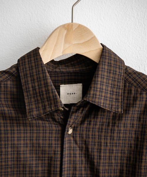 euan. セミルーズチェックシャツ（シャツ/ブラウス）｜euan.（ユアン）