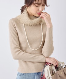 ROPE’ - 美品❤️ロペ❤️タートルネック　ニット　ピンク　38 ADAM ET ROPÉ FEMME(アダム エ ロペ ファム) / ウールクロップド