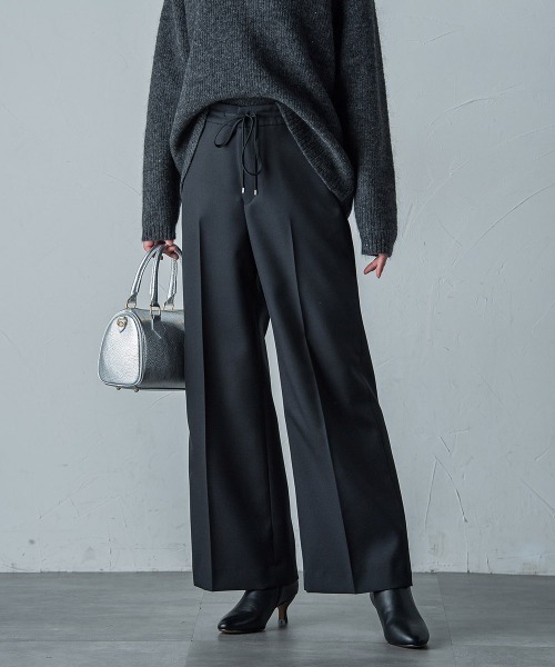 LAUTREAMONT(ロートレアモン)の「静電ツイルストレッチパンツ(その他パンツ・レディース・ライトグレー/ブラック・9号/7号/11号)」の2枚目の写真