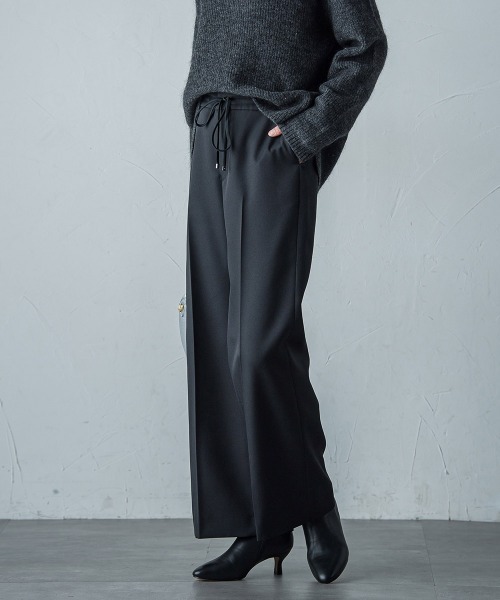LAUTREAMONT(ロートレアモン)の「静電ツイルストレッチパンツ(その他パンツ・レディース・ライトグレー/ブラック・9号/7号/11号)」の4枚目の写真