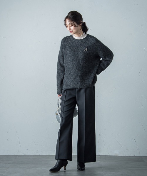 LAUTREAMONT(ロートレアモン)の「静電ツイルストレッチパンツ(その他パンツ・レディース・ライトグレー/ブラック・9号/7号/11号)」の7枚目の写真