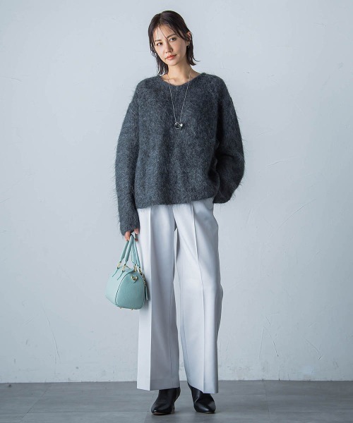 LAUTREAMONT(ロートレアモン)の「静電ツイルストレッチパンツ(その他パンツ・レディース・ライトグレー/ブラック・9号/7号/11号)」の15枚目の写真