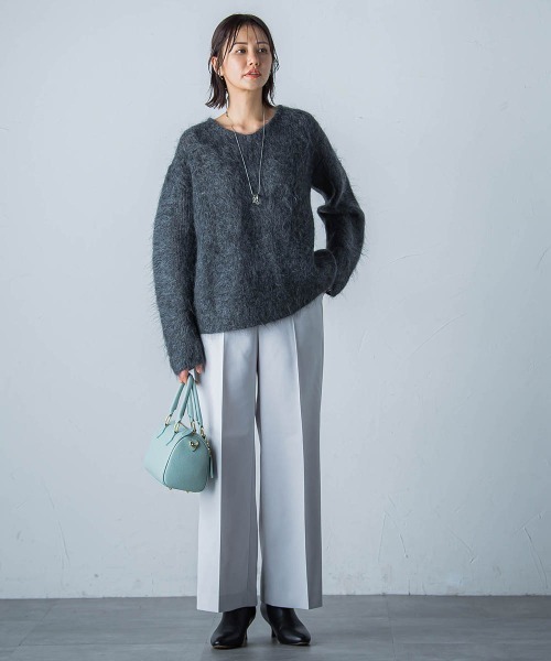 LAUTREAMONT(ロートレアモン)の「静電ツイルストレッチパンツ(その他パンツ・レディース・ライトグレー/ブラック・9号/7号/11号)」の16枚目の写真