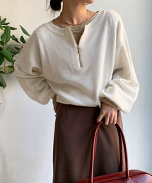 DouDou | ハーフジップニット(ニット/セーター)
