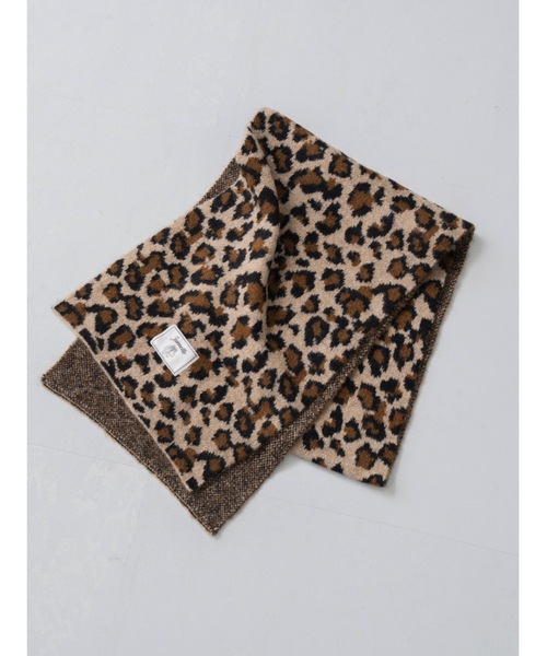 JUMELLE(ジュメロ)の「leopard knit muffler(マフラー・レディース・ブラウン・FREE)」の13枚目の写真