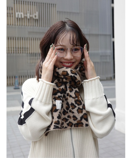 JUMELLE(ジュメロ)の「leopard knit muffler(マフラー・レディース・ブラウン・FREE)」の15枚目の写真