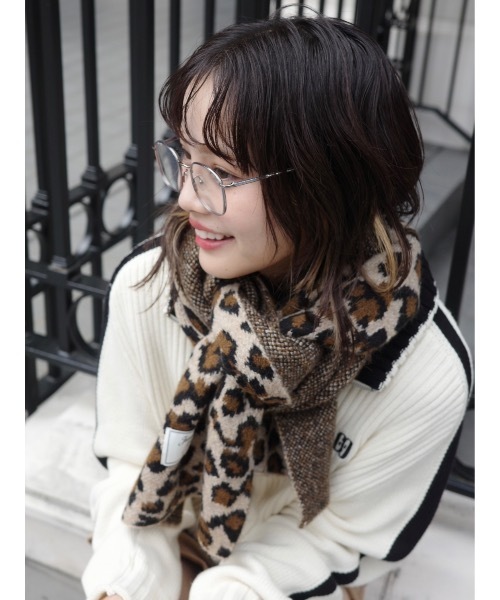 JUMELLE(ジュメロ)の「leopard knit muffler(マフラー・レディース・ブラウン・FREE)」の20枚目の写真