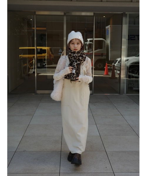 JUMELLE(ジュメロ)の「leopard knit muffler(マフラー・レディース・ブラウン・FREE)」の8枚目の写真