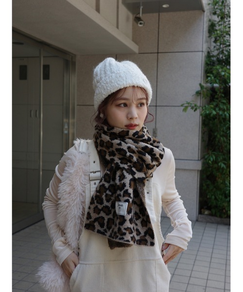 JUMELLE(ジュメロ)の「leopard knit muffler(マフラー・レディース・ブラウン・FREE)」の10枚目の写真