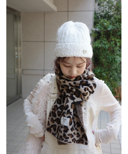 JUMELLE(ジュメロ)の「leopard knit muffler(マフラー・レディース・ブラウン・FREE)」の11枚目の写真
