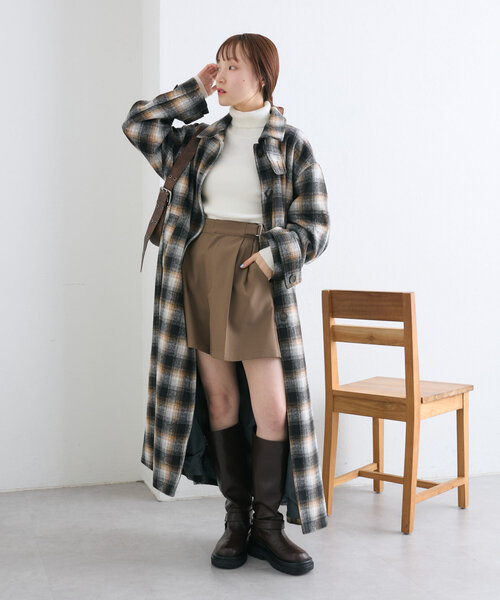 w closet（ダブルクローゼット）の「【4色展開/ラメ生地】刺繍タートルニット（ニット/セーター・レディース・ブラック/アイボリー/ボルドー/ブルー・FREE）」の20枚目の写真