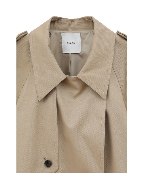 CLANE（クラネ）の「CLANE/クラネ/OVER SHORT TRENCH COAT（トレンチコート・レディース・ベージュ/ネイビー・1）」の18枚目の写真