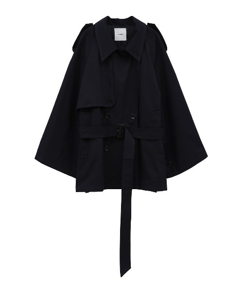 CLANE（クラネ）の「CLANE/クラネ/OVER SHORT TRENCH COAT（トレンチコート・レディース・ベージュ/ネイビー・1）」の15枚目の写真
