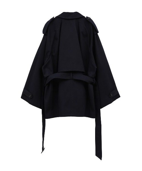 CLANE（クラネ）の「CLANE/クラネ/OVER SHORT TRENCH COAT（トレンチコート・レディース・ベージュ/ネイビー・1）」の14枚目の写真