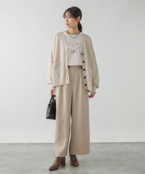 nishida08ページ セール】スッキレイVネックカーディガン長袖/283832