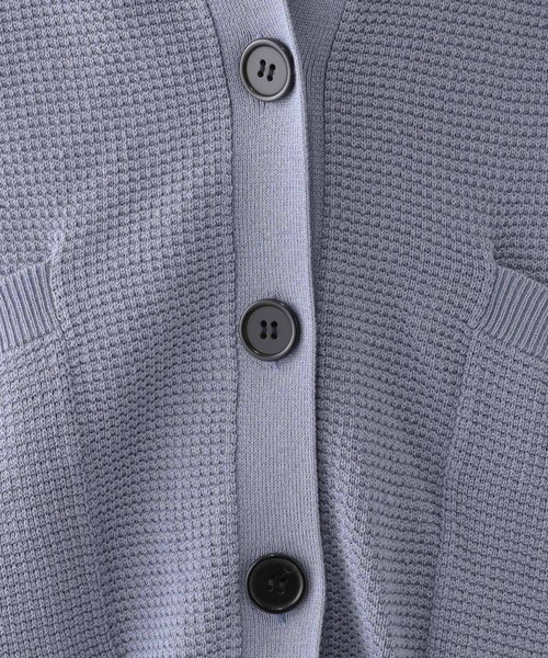 GLOBAL WORK（グローバルワーク）の「スッキレイVネックカーディガン長袖/283832（カーディガン/ボレロ・レディース・アイボリー系8/ミント/イエロー/ブラック系9/グレー系2/ライトブルー・SMALL/MEDIUM/LARGE）」の8枚目の写真