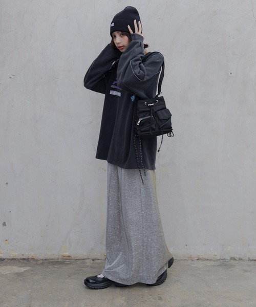 PAGEBOY(ページボーイ)の「モトクロススウェット(スウェット・レディース・オレンジ/オフホワイト/チャコールグレー・FREE)」の9枚目の写真