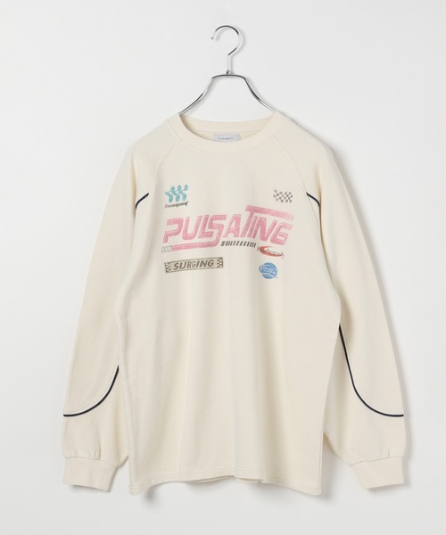 PAGEBOY(ページボーイ)の「モトクロススウェット(スウェット・レディース・オレンジ/オフホワイト/チャコールグレー・FREE)」の17枚目の写真