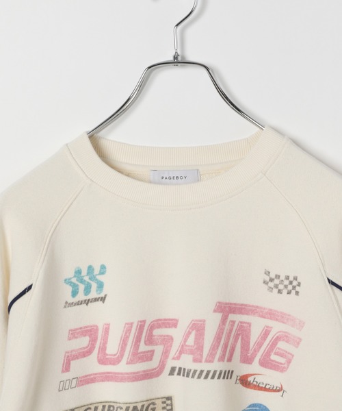 PAGEBOY(ページボーイ)の「モトクロススウェット(スウェット・レディース・オレンジ/オフホワイト/チャコールグレー・FREE)」の18枚目の写真