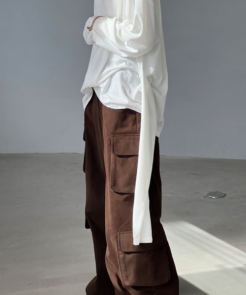 chuclla(チュクラ)の「メニーway オーバーサイズ カットソー chw25s024(Tシャツ/カットソー・レディース・ホワイト・FREE)」の9枚目の写真