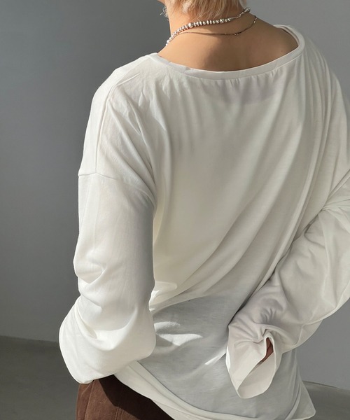 chuclla(チュクラ)の「メニーway オーバーサイズ カットソー chw25s024(Tシャツ/カットソー・レディース・ホワイト・FREE)」の10枚目の写真