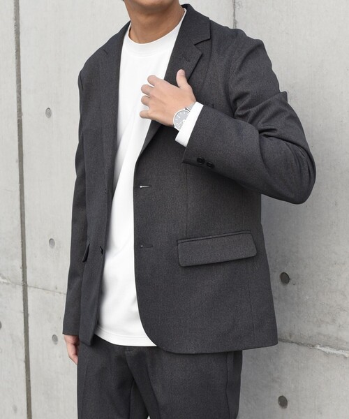 SHIPS any（シップス エニィ）の「SHIPS any: デザイン リブ ハイゲージ ポンチ クルーネック Tシャツ (ロンT)◇（Tシャツ/カットソー・メンズ・ホワイト/ダークグレー/ベージュ/ネイビー・SMALL/MEDIUM/LARGE/X-LARGE）」の9枚目の写真