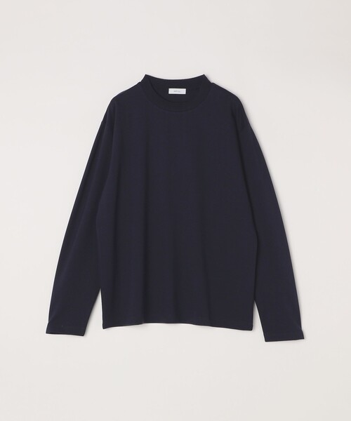 SHIPS any: デザイン リブ ハイゲージ ポンチ クルーネック Tシャツ