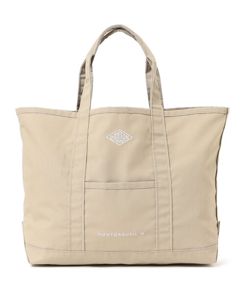 DANTON（ダントン）の「DANTON / CANVAS MARCHE BAG〈MONTORGUEIL〉（トートバッグ・レディース・ブラック/ホワイト/ベージュ/ブラック系その他4・ONE SIZE）」の5枚目の写真