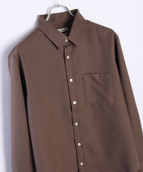 WESTSEA(ウエストシー)の「日本製 無地 リラックスフィット レギュラーカラーシャツ 長袖(シャツ/ブラウス・メンズ・サンドベージュ/ホワイト/ダークブラウン/サックスブルー・M/L/XL)」の1枚目の写真