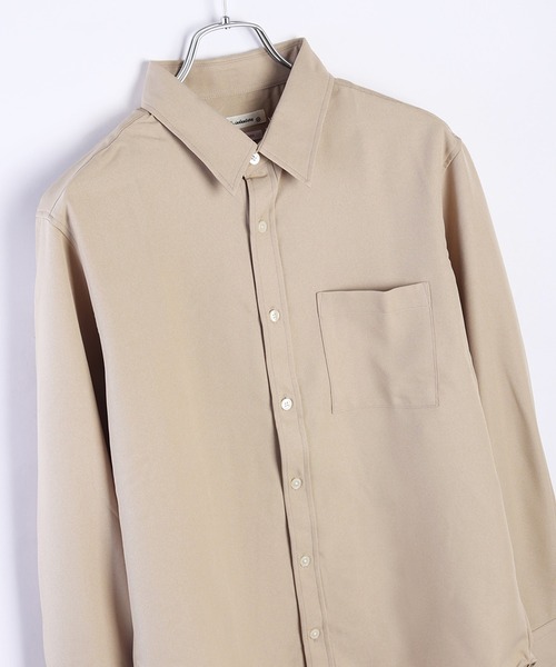 WESTSEA(ウエストシー)の「日本製 無地 リラックスフィット レギュラーカラーシャツ 長袖(シャツ/ブラウス・メンズ・サンドベージュ/ホワイト/ダークブラウン/サックスブルー・M/L/XL)」の3枚目の写真