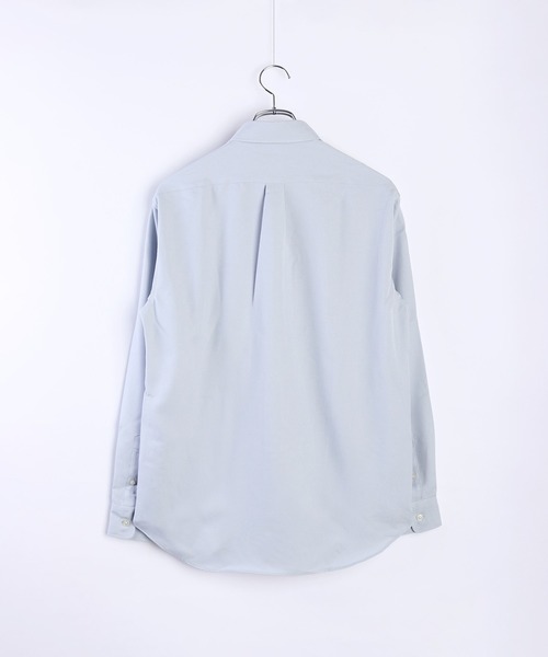 WESTSEA(ウエストシー)の「日本製 無地 リラックスフィット レギュラーカラーシャツ 長袖(シャツ/ブラウス・メンズ・サンドベージュ/ホワイト/ダークブラウン/サックスブルー・M/L/XL)」の9枚目の写真
