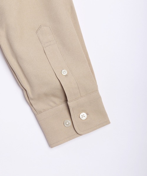 WESTSEA(ウエストシー)の「日本製 無地 リラックスフィット レギュラーカラーシャツ 長袖(シャツ/ブラウス・メンズ・サンドベージュ/ホワイト/ダークブラウン/サックスブルー・M/L/XL)」の15枚目の写真