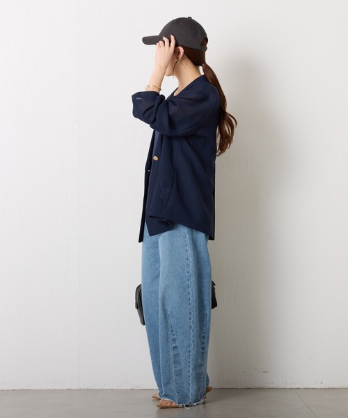 PAPILLONNER(パピヨネ)の「Regency works by papillonner/別注刺繍ロゴCAP(キャップ・レディース・ベージュ/チャコールグレー・FREE)」の6枚目の写真