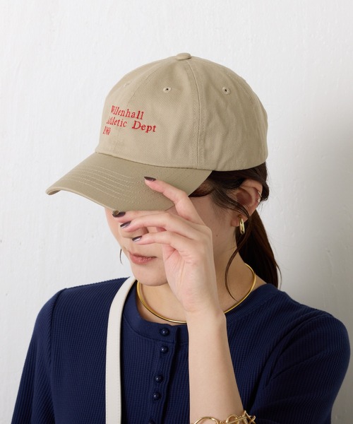 PAPILLONNER(パピヨネ)の「Regency works by papillonner/別注刺繍ロゴCAP(キャップ・レディース・ベージュ/チャコールグレー・FREE)」の13枚目の写真