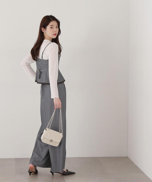 PROPORTION BODY DRESSING(プロポーションボディドレッシング)の「<E>ペプラムキャミ×パンツセットアップ / 1215147201(ワンピース・レディース・ダークグレー/ベージュ・SMALL/MEDIUM)」の20枚目の写真