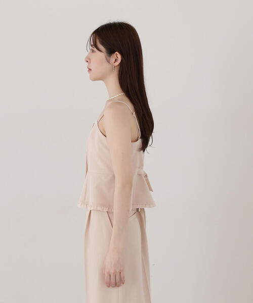PROPORTION BODY DRESSING(プロポーションボディドレッシング)の「<E>ペプラムキャミ×パンツセットアップ / 1215147201(ワンピース・レディース・ダークグレー/ベージュ・SMALL/MEDIUM)」の5枚目の写真
