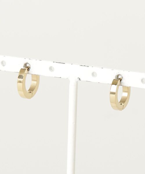 blancotokyo(ブランコトウキョウ)の「blancotokyo 2点セット 日本製 金属アレルギー対策 サージカル ステンレス 316L ワンタッチ フープピアス 男女兼用(ピアス(両耳用)・レディース・ゴールド/シルバー・S/M)」の6枚目の写真