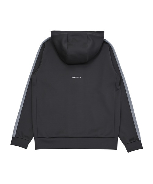 New Balance フード付きセーター サイズ7 黒 パフォーマンスダンボールニットジャケット（ジャージ）｜New