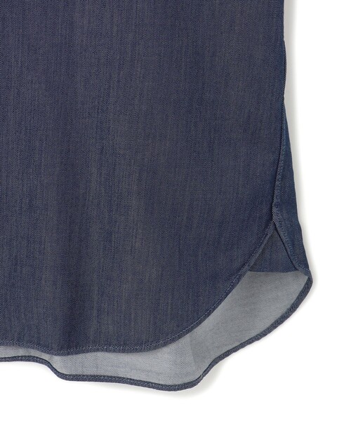 J.PRESS YORK STREET（ジェイプレスヨークストリート）の「【UNISEX】コットンライトオンスデニム シャツ / B.D.（シャツ/ブラウス・メンズ・ホワイト系/ネイビー系・SMALL/MEDIUM/LARGE）」の7枚目の写真