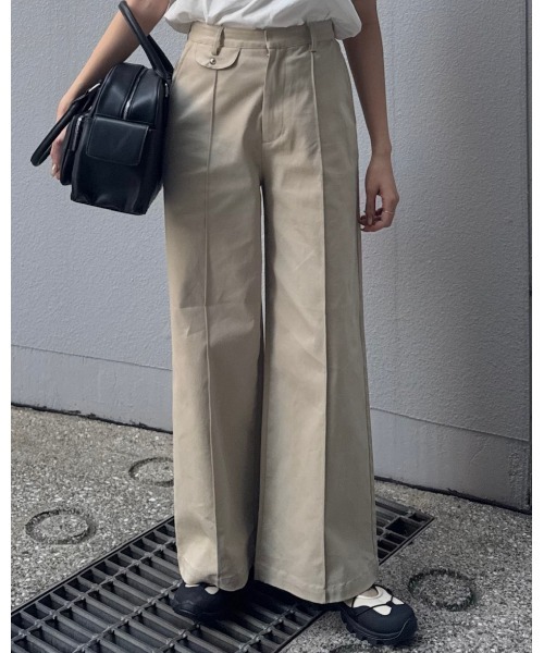 MOUSSY（マウジー）の「PINTUCK チノパンツ（チノパンツ・レディース・ベージュ/ブラック/オフホワイト・1/2）」の11枚目の写真