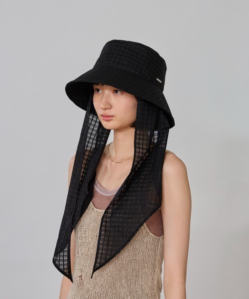 OVERRIDE（オーバーライド）の「OVERRIDE  OGC SHEER SCARF HAT SG / オーバーライド（ハット・レディース・ブラック/ライトグリーン/アイボリー・58cm）」の19枚目の写真