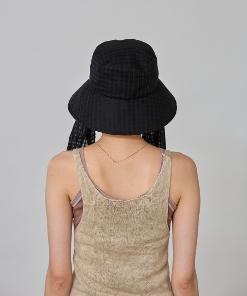 OVERRIDE（オーバーライド）の「OVERRIDE  OGC SHEER SCARF HAT SG / オーバーライド（ハット・レディース・ブラック/ライトグリーン/アイボリー・58cm）」の22枚目の写真