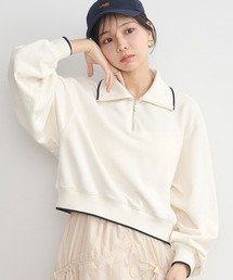 earth music&ecology（アースミュージックアンドエコロジー）の「ハーフジップラインプルオーバー（スウェット・レディース）」