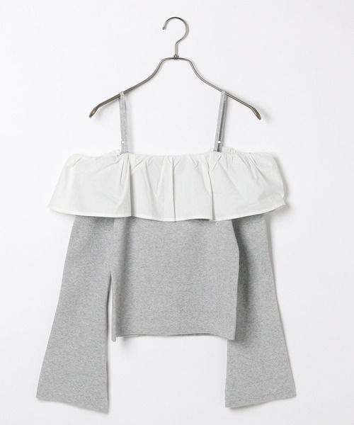 3点10,946円 セール】フリルオフショルニット 323481（ニット/セーター