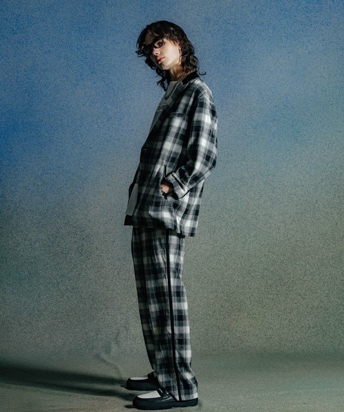CRIMIE（クライミー）の「JAX SUIT TROUSERS CHECK（その他パンツ・メンズ・ブラック/レッド・L/S/M/XL/XXL）」の12枚目の写真