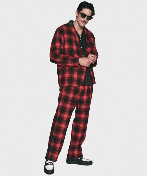 CRIMIE（クライミー）の「JAX SUIT TROUSERS CHECK（その他パンツ・メンズ・ブラック/レッド・L/S/M/XL/XXL）」の22枚目の写真
