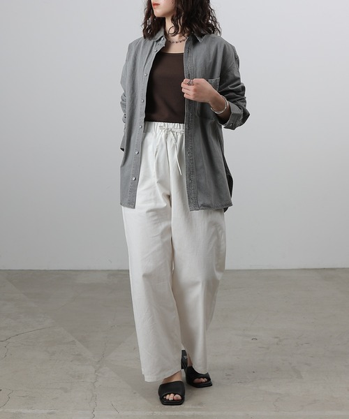 COLONY 2139(コロニートゥーワンスリーナイン)の「イージーデニムパンツ(デニムパンツ・レディース・ブラウン/オフホワイト/ネイビー・MEDIUM/SMALL)」の9枚目の写真